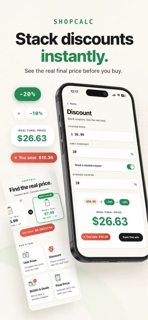 ShopCalc - Real Price screenshot 1